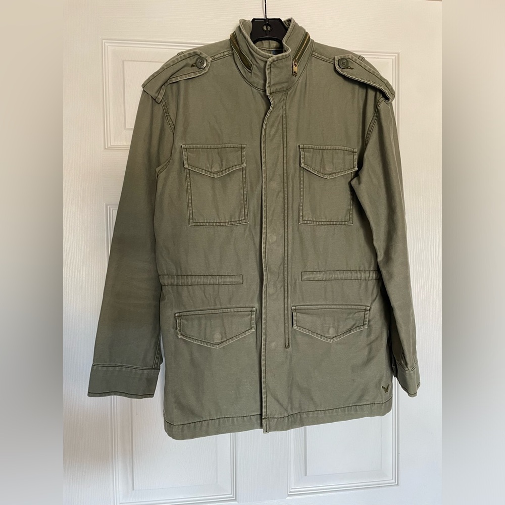 American Eagle Outfitters Size S Army Green Anorak Utility Jacket 2014
